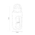 CILINDRO DE VIDRIO IDARA ROSA ANF 052 P (VIDRIO BOROSILICATO - SILICÓN - PLÁSTICO) - Imagen 3