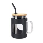 CILINDRO NEBBIA NEGRO ANF 058 N (VIDRIO BOROSILICATO - SILICÓN - ACERO INOXIDABLE)