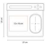 CARGADOR MOUSE PAD AGADIR NEGRO AST 002 N (PLÁSTICO - PU - TELA) - Imagen 4