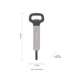 DESTAPADOR KAUPI GRIS BAR 028 G (BAMBÚ - ACERO INOXIDABLE) - Imagen 4