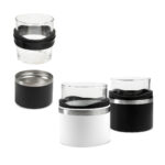 BAR 039 N - VASO WHISKERO BASILE NEGRO (NEGRO - ACERO INOXIDABLE - VIDRIO - RUBBER) - Imagen 5