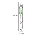 BOLÍGRAFO DE PLÁSTICO KASHAN NARANJA BL-107O ( BL-107 - BL107 - BOLÍGRAFOS,TINTA AZUL ) - Imagen 4
