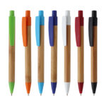 BOLÍGRAFO DE BAMBÚ MALAGA AZUL CLARO BL-126AC ( BL-126 - BL126 - TINTA NEGRA ) - Imagen 3