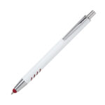 BOLÍGRAFO DE ALUMINIO BLANCO FORLI ROJO BL-129R ( BL-129 - BL129 - BOLÍGRAFOS,TINTA NEGRA )