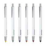 BOLÍGRAFO DE ALUMINIO BLANCO FORLI NEGRO BL-129N ( BL-129 - BL129 - BOLÍGRAFOS,TINTA NEGRA ) - Imagen 2