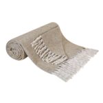 COB 007 BE - FRAZADA LUNA BEIGE (BEIGE - LANA - POLIESTER) - Imagen 6