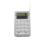 CT 421 B - CALCULADORA ZUEL BLANCO (BLANCO - PLASTICO - ASA DE POLIESTER)