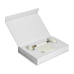 DAM 052 B - SET MASAJEADOR HELENA (BLANCO - PIEDRA JADE - METAL) - Imagen 2