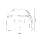 DAM 056 C - COSMETIQUERA ISABELLA (CAFE - CURPIEL - POLIESTER) - Imagen 6