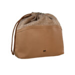 DAM 056 C - COSMETIQUERA ISABELLA (CAFE - CURPIEL - POLIESTER)