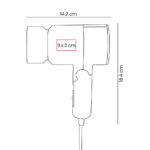 DAM 060 OX - SECADORA PARA CABELLO GISELE (GRIS OXFORD - PLASTICO - ALUMINIO) - Imagen 6