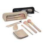 DAM 066 N - SET DE BROCHAS ROMINA NEGRO (NEGRO - CURPIEL Y PVC ESTUCHE - MADERA, ALUMINIO Y NAILON BROCHAS - POLIESTER TOALLA - LATEX ESPONJA) - Imagen 6