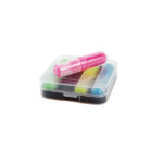 SET DE 4 MARCADORES PEKIN TRANSPARENTE DK-033 ( DK-033 - DK033 - MARCA TEXTOS )