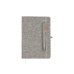 LIBRETA EJECUTIVA BEIGNON GRIS CLARO EX-089G ( EX-089 - EX089 - CON BOLÍGRAFO )