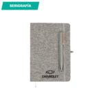 LIBRETA EJECUTIVA BEIGNON GRIS CLARO EX-089G ( EX-089 - EX089 - CON BOLÍGRAFO ) - Imagen 8