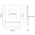 SET KHALID NEGRO HL 9043 N (CURPIEL LIBRETA - ALUMINIO BOLÍGRAFO) - Imagen 6