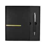 HL 9063 N - SET DE LIBRETA ZLATNA NEGRO (NEGRO - CARTON CAJA - CURPIEL Y PAPEL LIBRETA - ALUMINIO BOLIGRAFO) - Imagen 4
