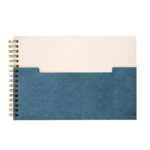 HL 9067 A - LIBRETA APPEL AZUL (AZUL - CARTON - PAPEL 80% ALGODON - ESPIRAL METALICO) - Imagen 3