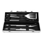 SET BBQ DE 4 PIEZAS ASIAGO PLATA HM-018S ( HM-018 - HM018 - COCINA )