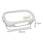 CONTENEDOR DOUGLAS NARANJA HM-026O ( HM-026 - HM026 - CONTENEDORES DE ALIMENTOS ) - Imagen 6