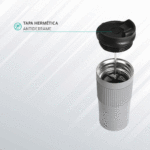 TERMO CON PRENSA DEPOK BLANCO HM-067B ( HM-067 - HM067 - TERMOS,JARRAS Y PRENSAS FRANCESAS ) - Imagen 5