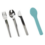 JUEGO DE CUBIERTOS JARKOV VERDE TURQUESA HM-073V ( HM-073 - HM073 - CUBIERTOS )