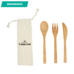 SET DE CUBIERTOS CASTELLA BAMBÚ HM-097C ( HM-097 - HM097 - CUBIERTOS ) - Imagen 2