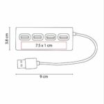 HUB DE 4 PUERTOS USB NEWPORT GRIS METALICO HUB 010 G (ALUMINIO - PLÁSTICO) - Imagen 3