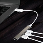 HUB 013 S - CONCENTRADOR DE PUERTOS HALT (PLATA - ALUMINIO - PLASTICO) - Imagen 4