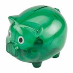 ALCANCÍA PUERQUITO VERDE TRASLUCIDO INF 040 V (PLÁSTICO)