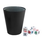 CUBILETE KENTAUR NEGRO JM 021 (CURPIEL VASO - PLÁSTICO DADOS) - Imagen 4