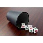 CUBILETE KENTAUR NEGRO JM 021 (CURPIEL VASO - PLÁSTICO DADOS) - Imagen 2