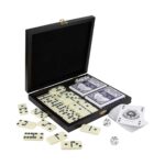 SET DE JUEGO ARUA NEGRO JM 050 N (MADERA ESTUCHE - PLÁSTICO FICHAS) - Imagen 6