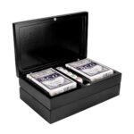 SET DE JUEGO HOFUF NEGRO JM 075 N (MADERA ESTUCHE - PLÁSTICO FICHAS Y DADOS) - Imagen 6