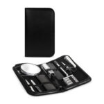 KIT 055 N - KIT DE VIAJE BARRETT NEGRO (NEGRO - CURPIEL ESTUCHE - METAL Y PLASTICO ACCESORIOS)