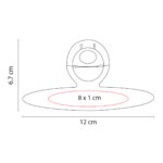 BASE IMANTADA ZAIRE BLANCO KTC 017 B (PLÁSTICO) - Imagen 2