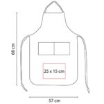 MANDIL NEIT ROJO KTC 026 R (NON WOVEN) - Imagen 3