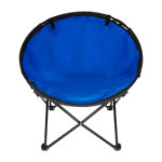 SILLA RUNDA AZUL KTC 034 A (POLIÉSTER SILLA - ACERO ESTRUCTURA)