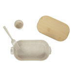 KTC 607 BE - LONCHERA MAKAN BEIGE (BEIGE - PLASTICO - BAMBU) - Imagen 3