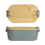 KTC 607 G - LONCHERA MAKAN GRIS (GRIS - PLASTICO - BAMBU) - Imagen 2