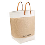 KTC 630 BE - CESTO PARA ROPA ZOE (BEIGE - POLIESTER - ALGODON - FORRO POLIESTER)