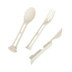 KTC 700 BE - SET DE CUBIERTOS FLORENCIA BEIGE (BEIGE - PLASTICO - FIBRA DE TRIGO) - Imagen 3