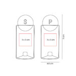 KTC 850 BE - SET DE SALERO Y PIMENTERO BENITO BEIGE (BEIGE - MADERA - VIDRIO) - Imagen 7