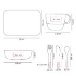 KTC 900 BE - VAJILLA INDIVIDUAL ZEKE BEIGE (BEIGE - PLASTICO - FIBRA DE TRIGO) - Imagen 9