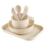 KTC 900 BE - VAJILLA INDIVIDUAL ZEKE BEIGE (BEIGE - PLASTICO - FIBRA DE TRIGO)