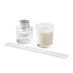 KTC 950 B - SET DE HOGAR ALICE BLANCO (BLANCO - VIDRIO - CERA DE SOYA - FIBRA DE POLIESTER -  FRAGANCIA) - Imagen 3