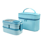 KTC 613 A - SET PORTAVIANDAS AMANDA AZUL (AZUL - POLIESTER - ALUMINIO - PLASTICO)