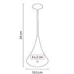 LÁMPARA SWAN BLANCO LAM 1070 B (PLÁSTICO) - Imagen 5