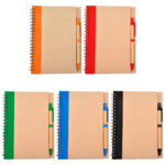 LIBRETA ECOLÓGICA MILÁN ROJO LB-002R ( LB-002 - LB002 - CON BOLÍGRAFO,ESPIRAL ) - Imagen 2