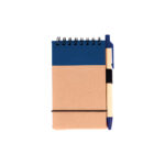 LIBRETA ECOLÓGICA MARSELLA AZUL MARINO LB-003A ( LB-003 - LB003 - CON BOLÍGRAFO,ESPIRAL )